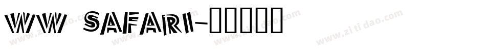 WW Safari字体转换